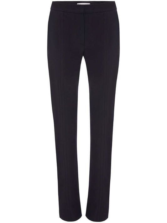 Blue Straight-leg Trousers