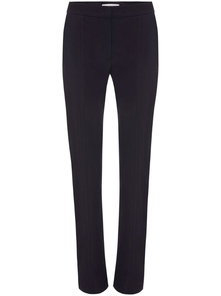 Blue Straight-leg Trousers