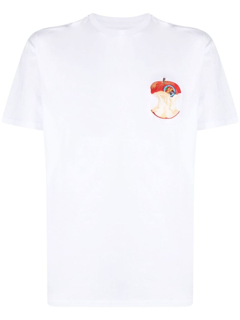 White Apple Core Organic Cotton T-shirt