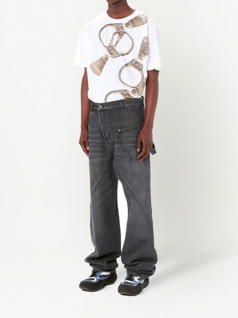 Grey Twisted Workwear Jeans