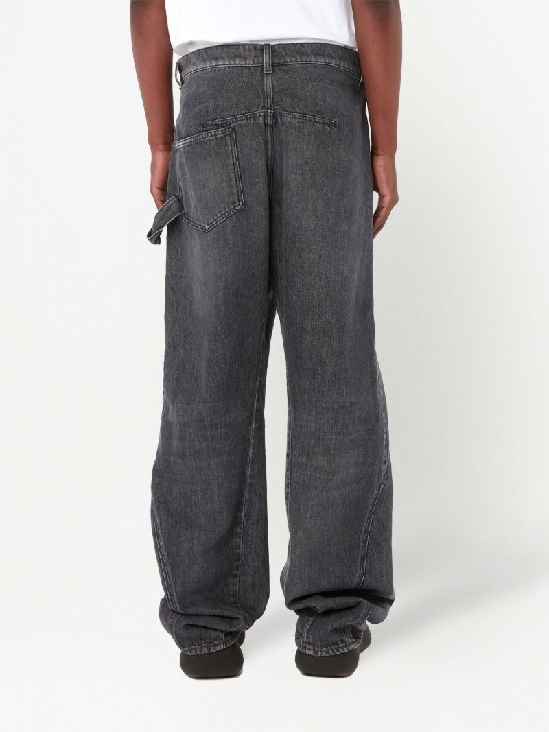 Grey Twisted Workwear Jeans