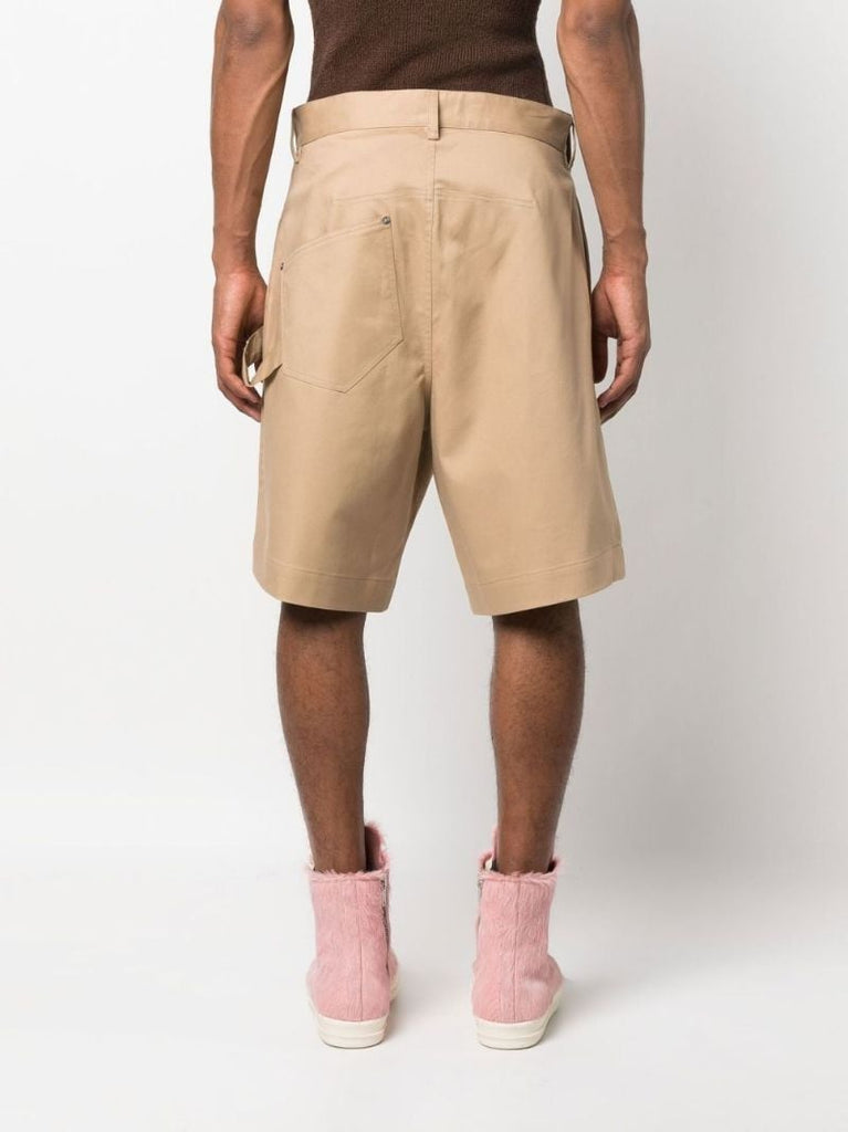 Neutral Twisted Cargo Shorts