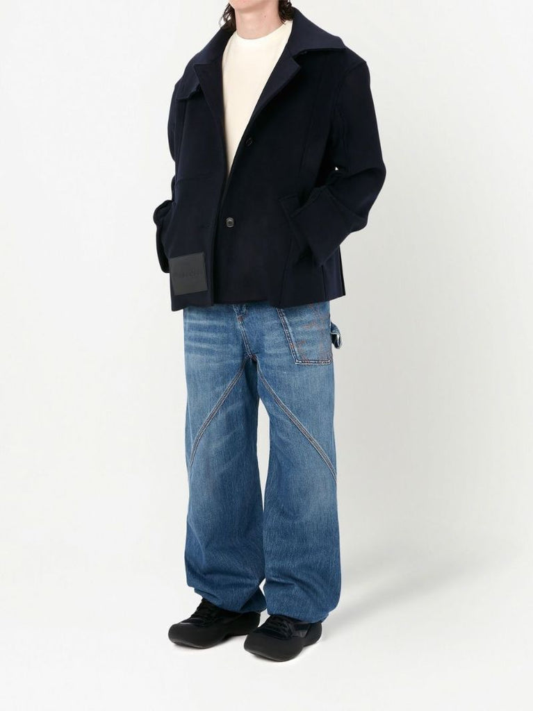 Blue Wide-leg Jeans