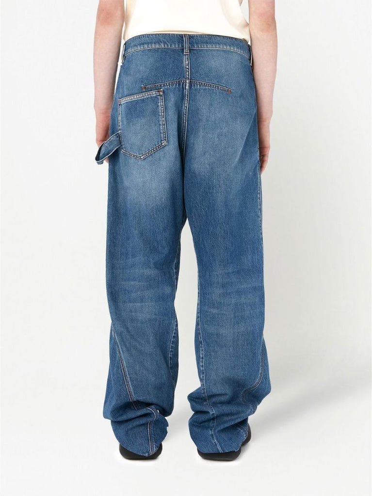 Blue Wide-leg Jeans
