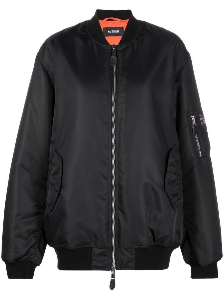 Black Altered Reality Bomber Jacket