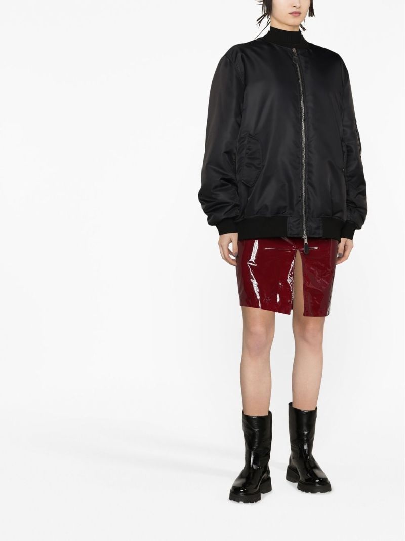 Black Altered Reality Bomber Jacket