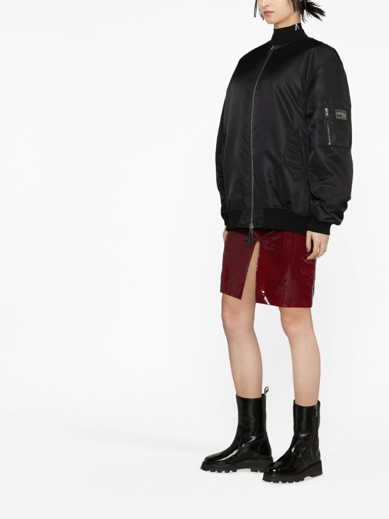 Black Altered Reality Bomber Jacket