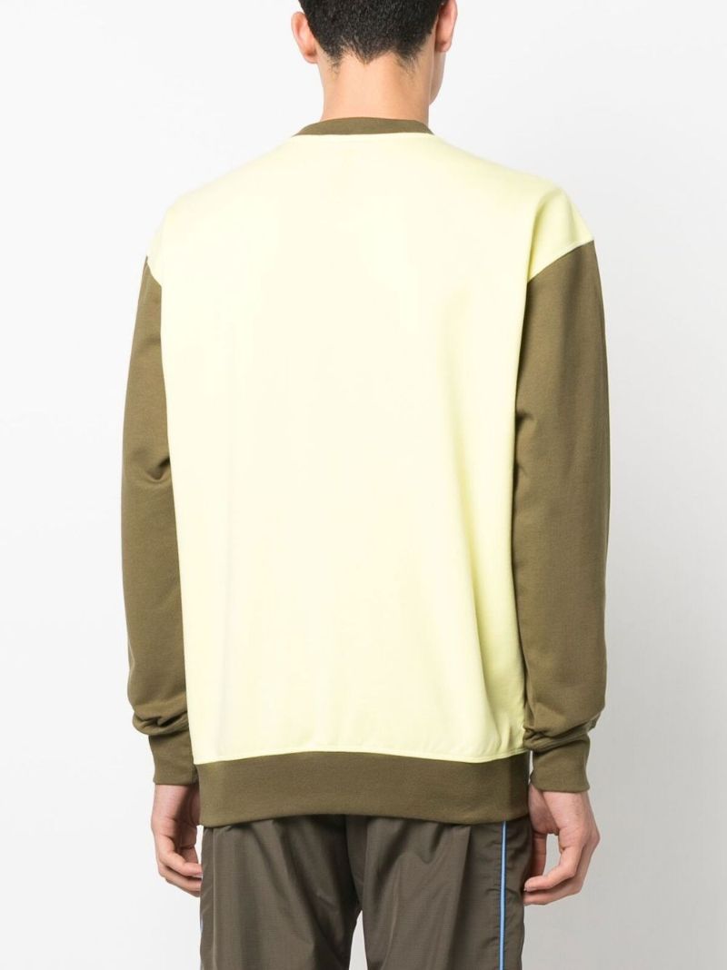 Yellow  Pol Anglada-print Cotton Sweatshirt