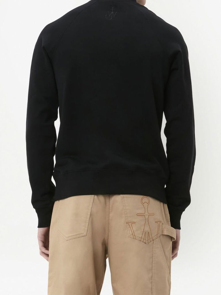 Black Pol Anglada Print Half-zip Sweatshirt