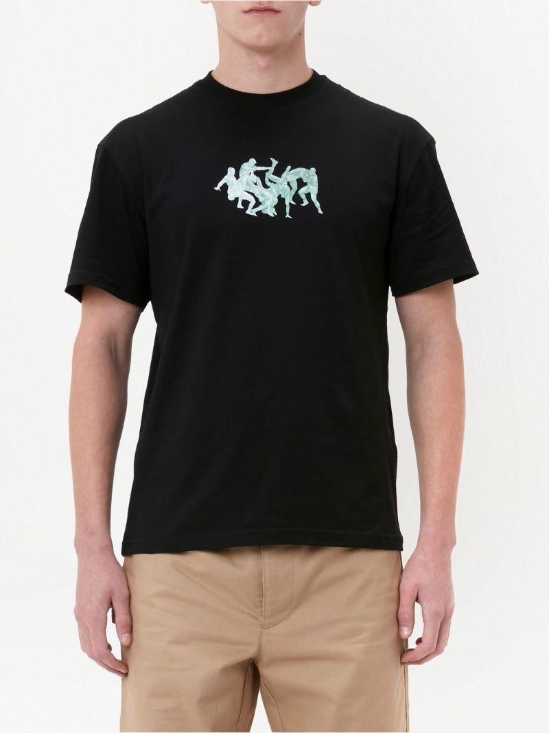 Black Anglada Cotton T-shirt