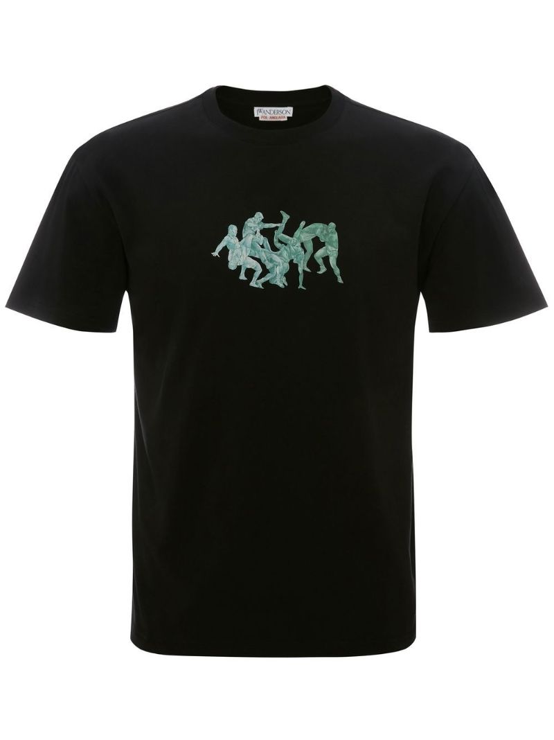 Black Anglada Cotton T-shirt