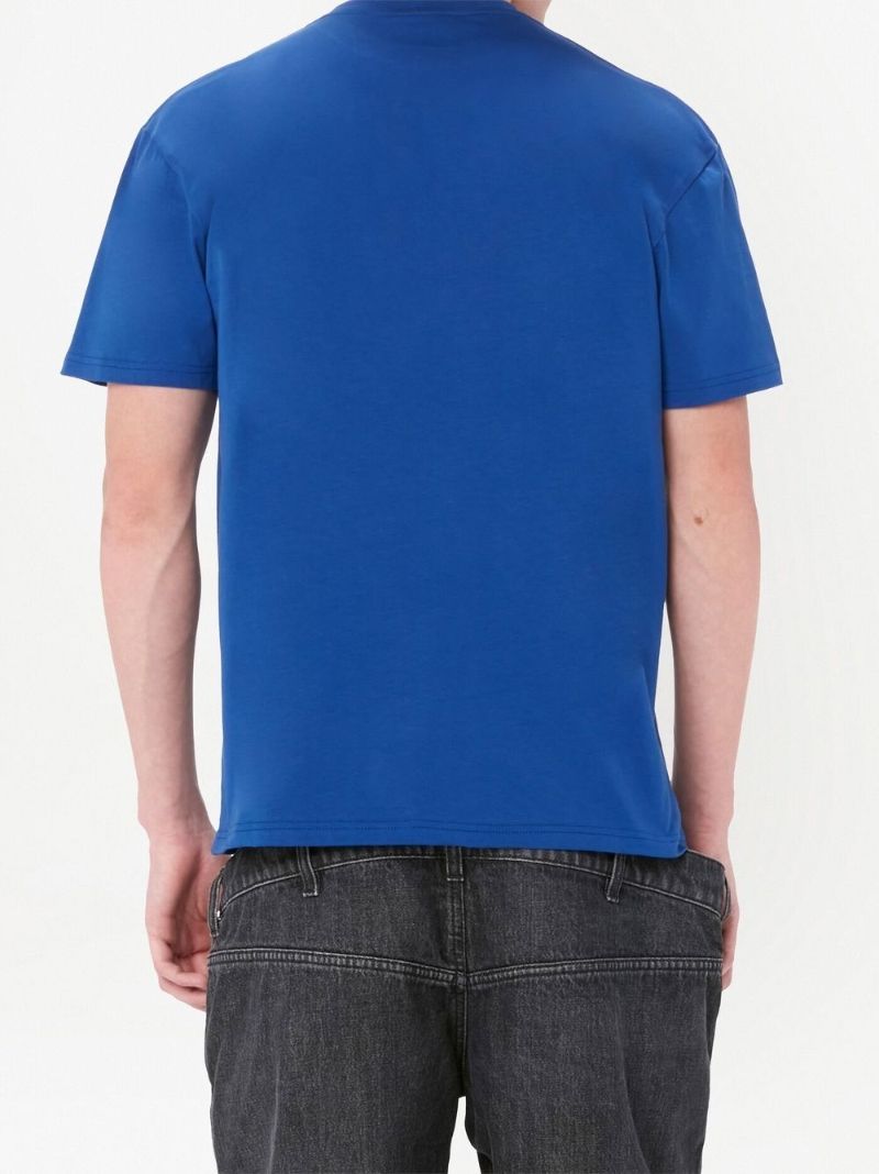 Blue Apple Core Cotton T-shirt