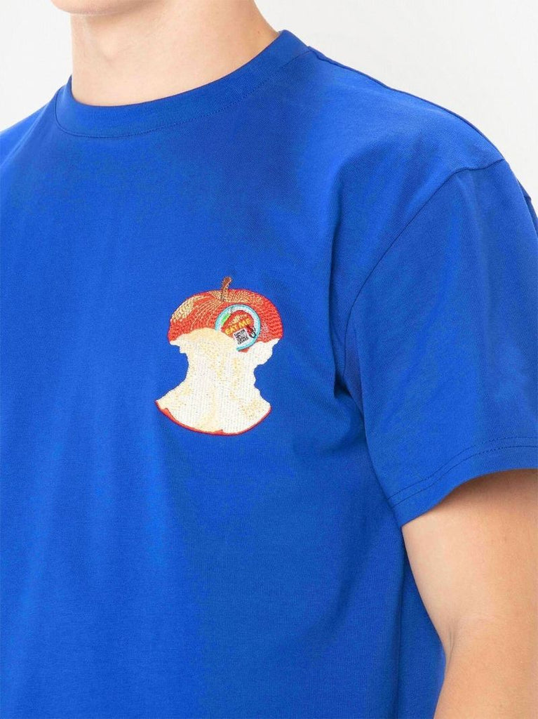 Blue Apple Core Cotton T-shirt