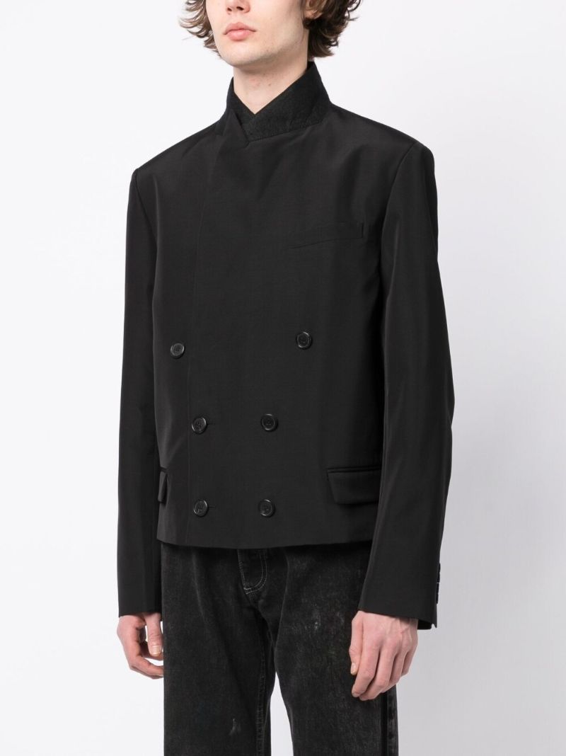 Black Double-breasted Jacket