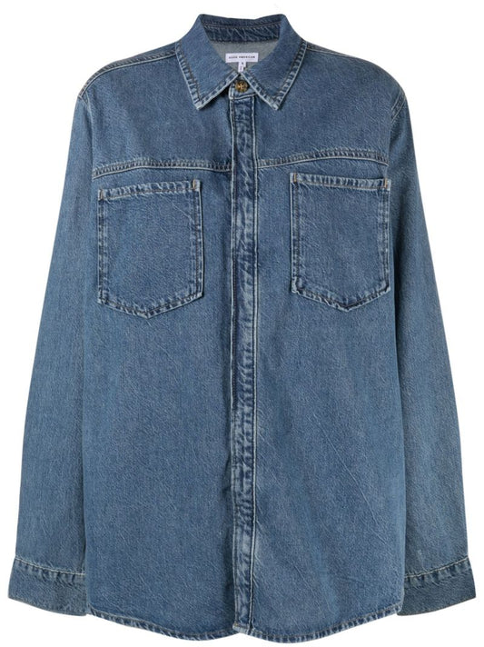 Blue '90s Just Got Better Denim Shirt