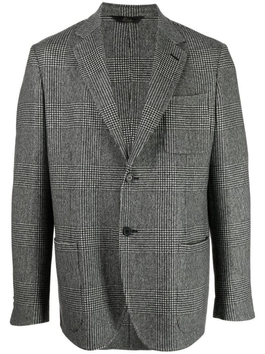 Grey Prince of Wales Check Blazer