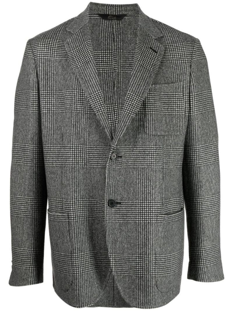 Grey Prince of Wales Check Blazer