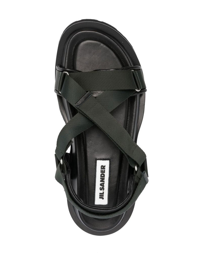 Green Leather Sandals