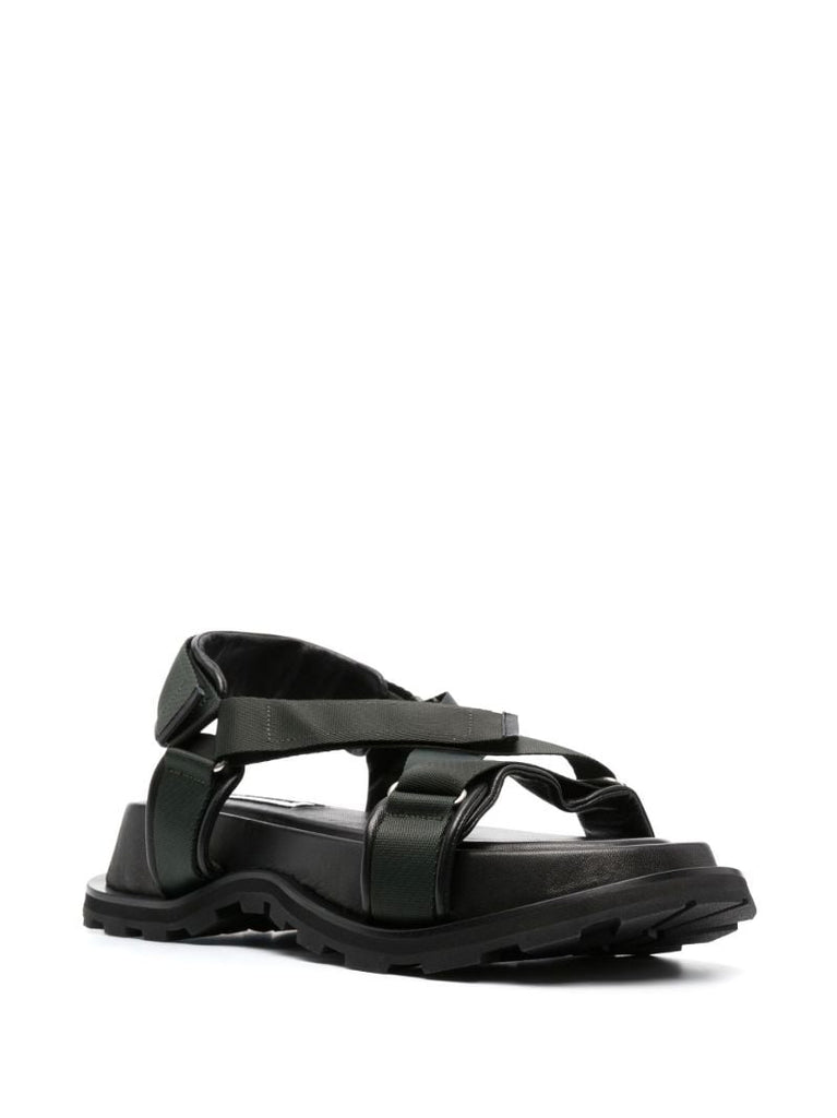Green Leather Sandals
