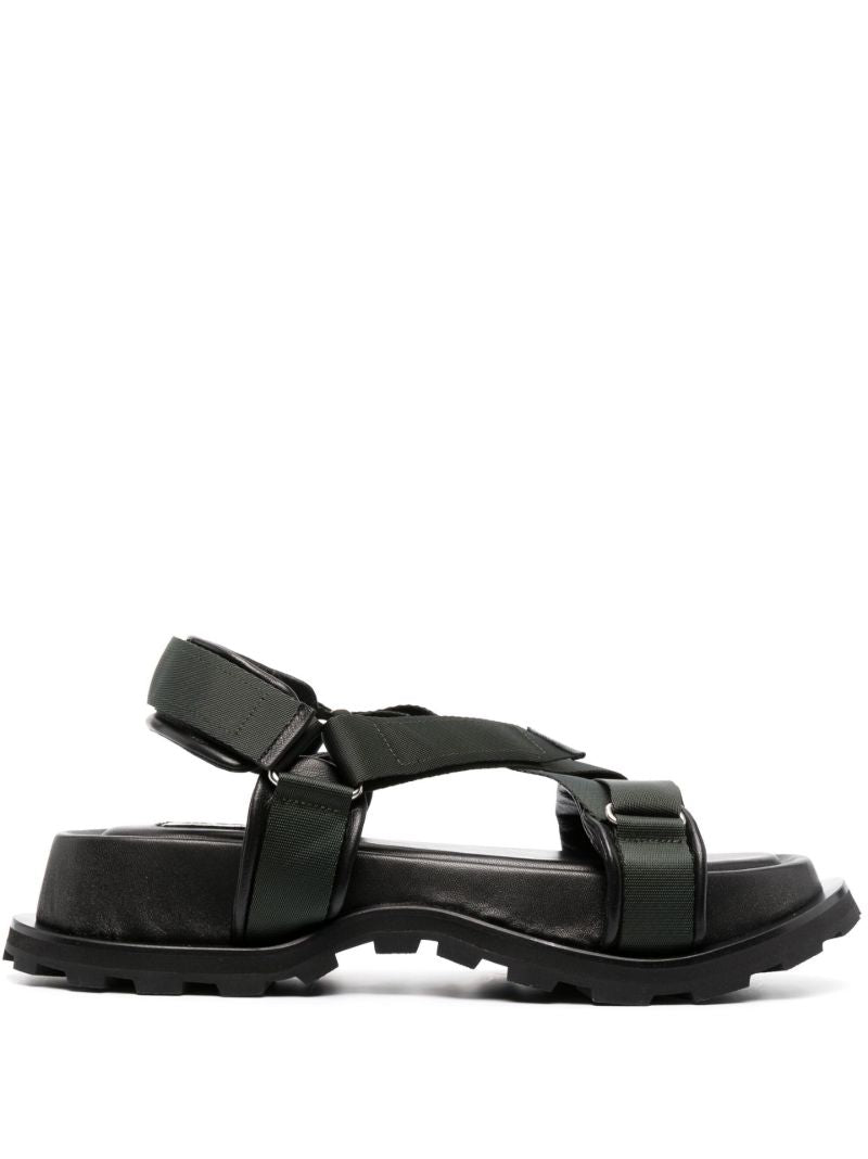 Green Leather Sandals