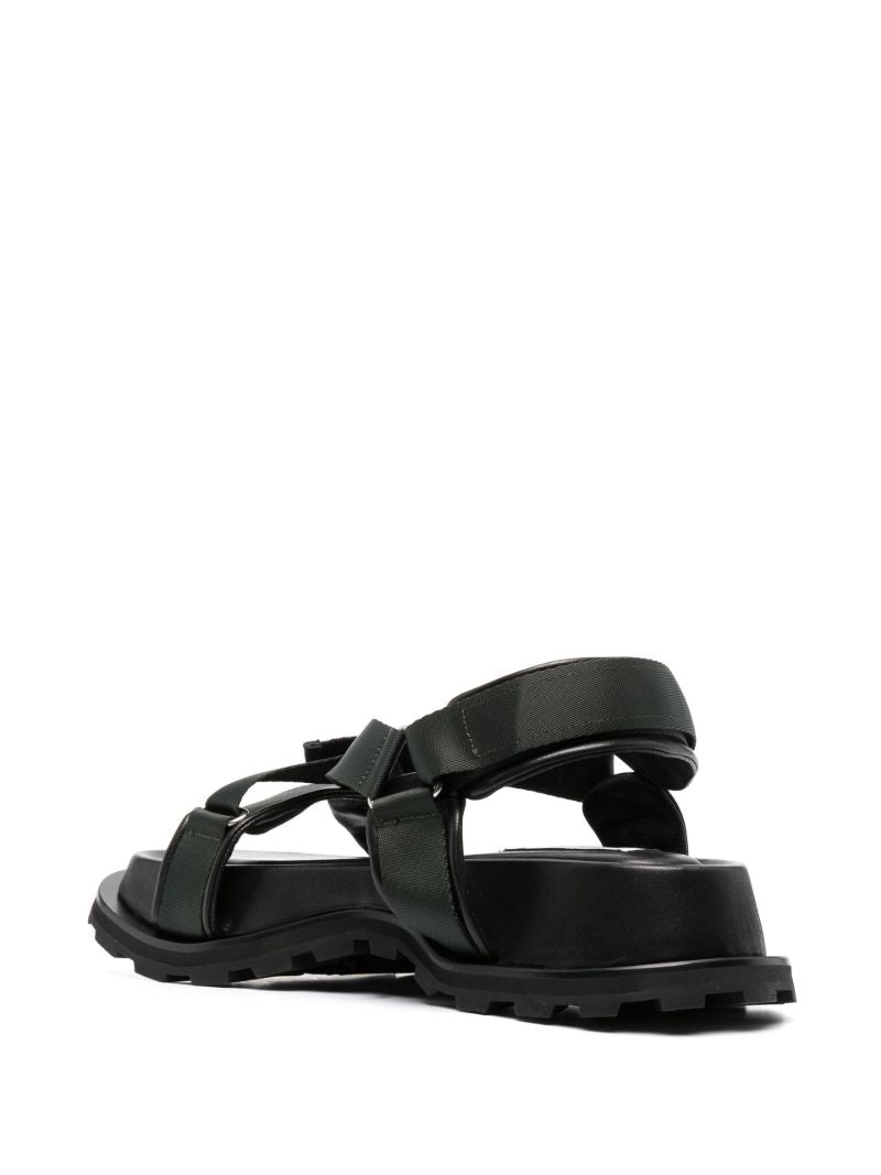 Green Leather Sandals