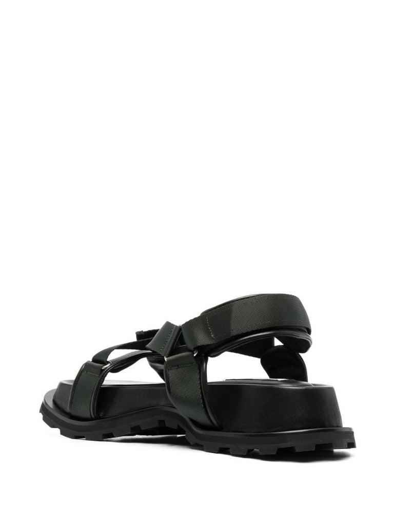 Green Leather Sandals
