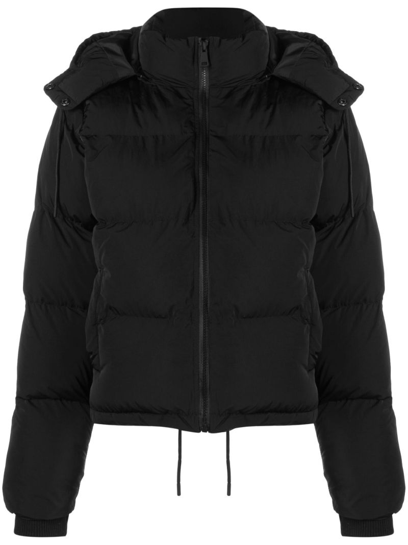 Black Iridescent Puffer Jacket