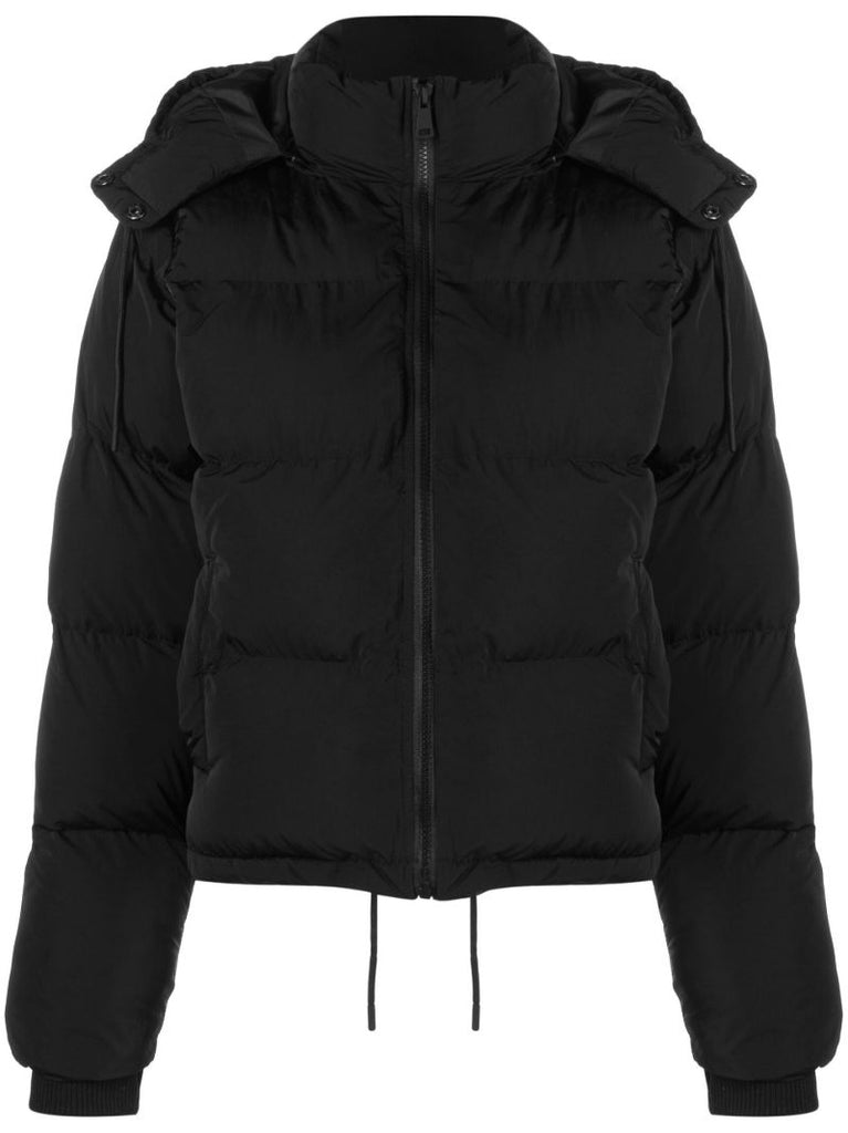 Black Iridescent Puffer Jacket