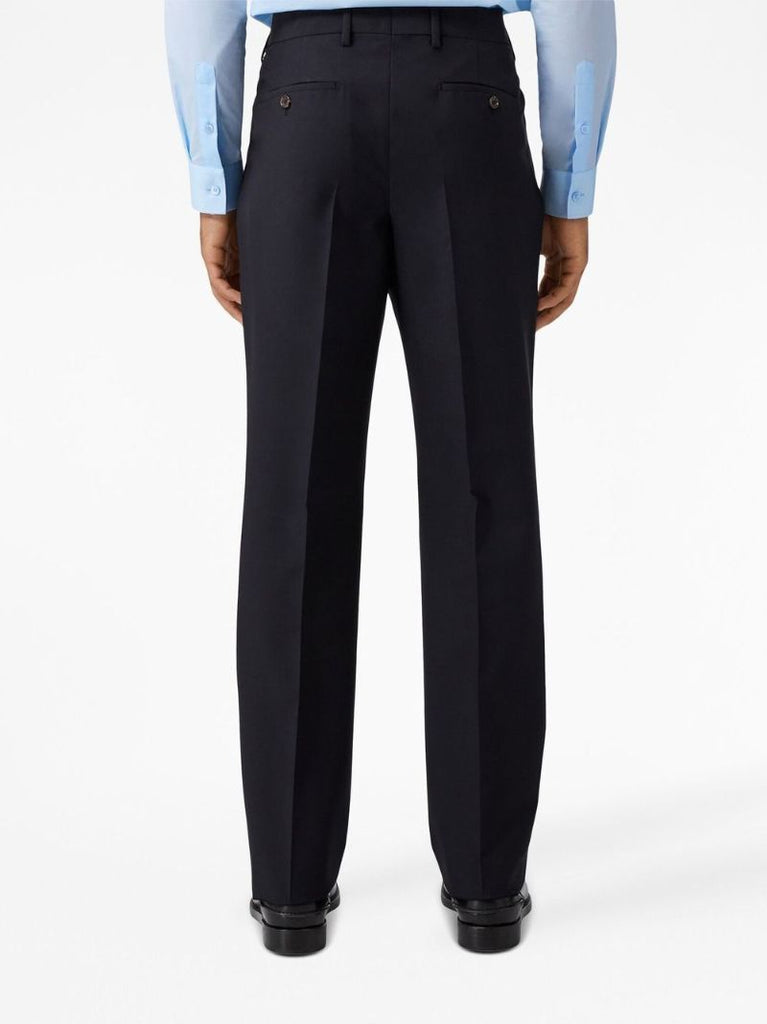 Blue Straight-leg Trousers