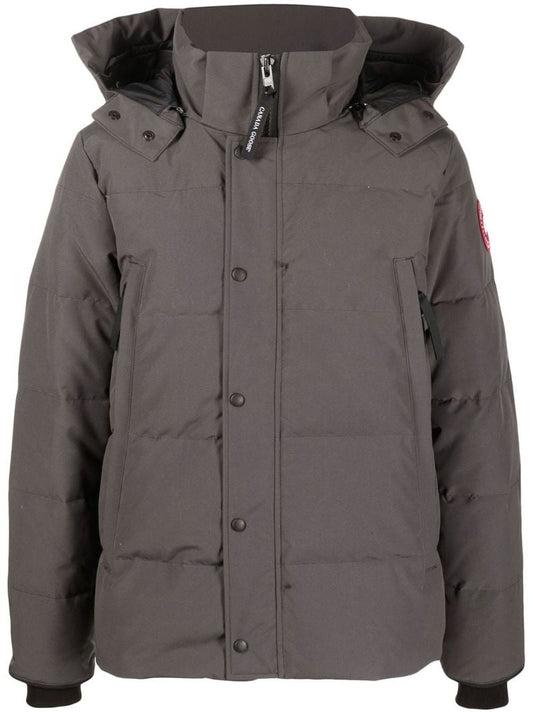 Grey Down Hooded Jacket