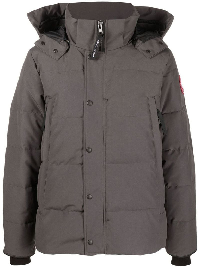 Grey Down Hooded Jacket