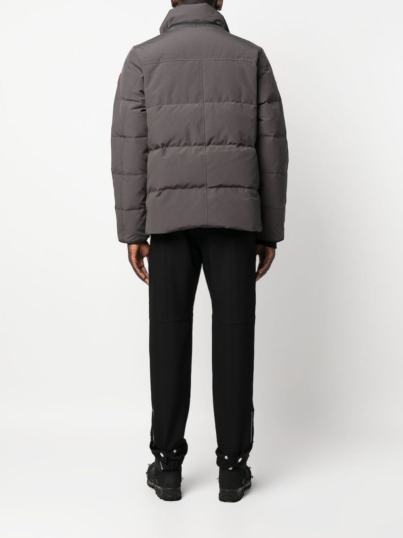 Grey Down Hooded Jacket