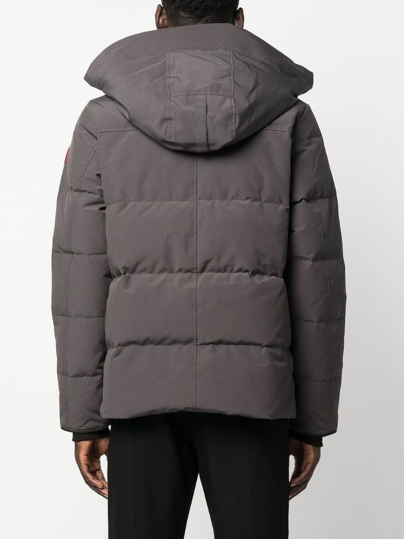 Grey Down Hooded Jacket