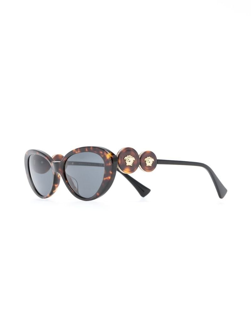 Brown Oval Frame Sunglasses