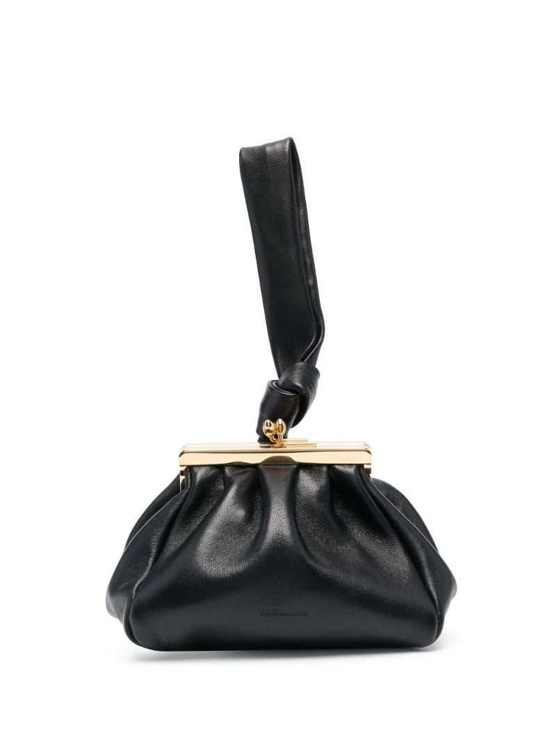 Black Goji Leather Pouch