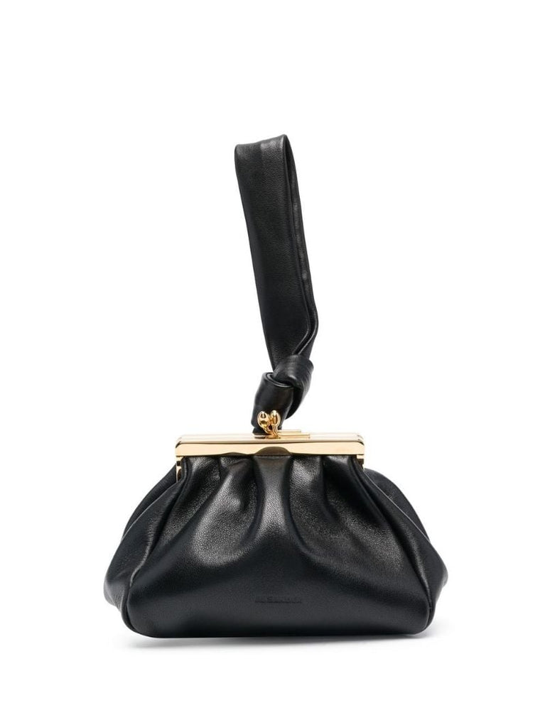 Black Goji Leather Pouch