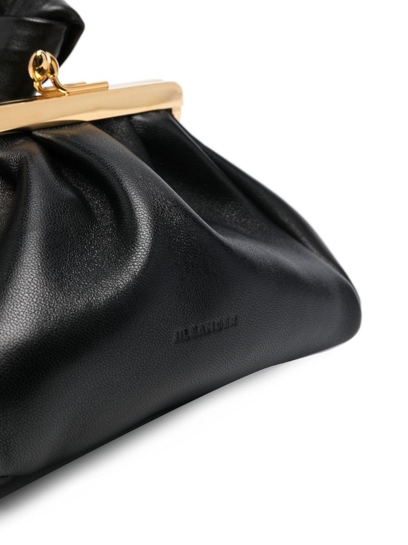 Black Goji Leather Pouch