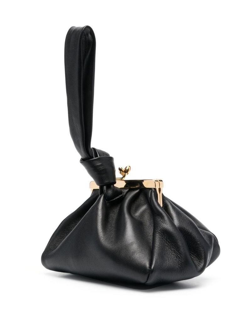 Black Goji Leather Pouch
