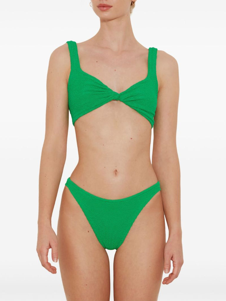 Green Juno Crinkled Bikini