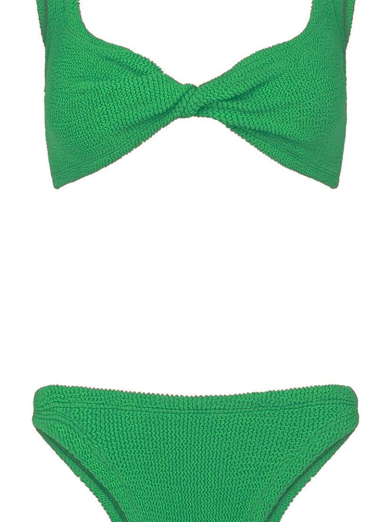 Green Juno Crinkled Bikini