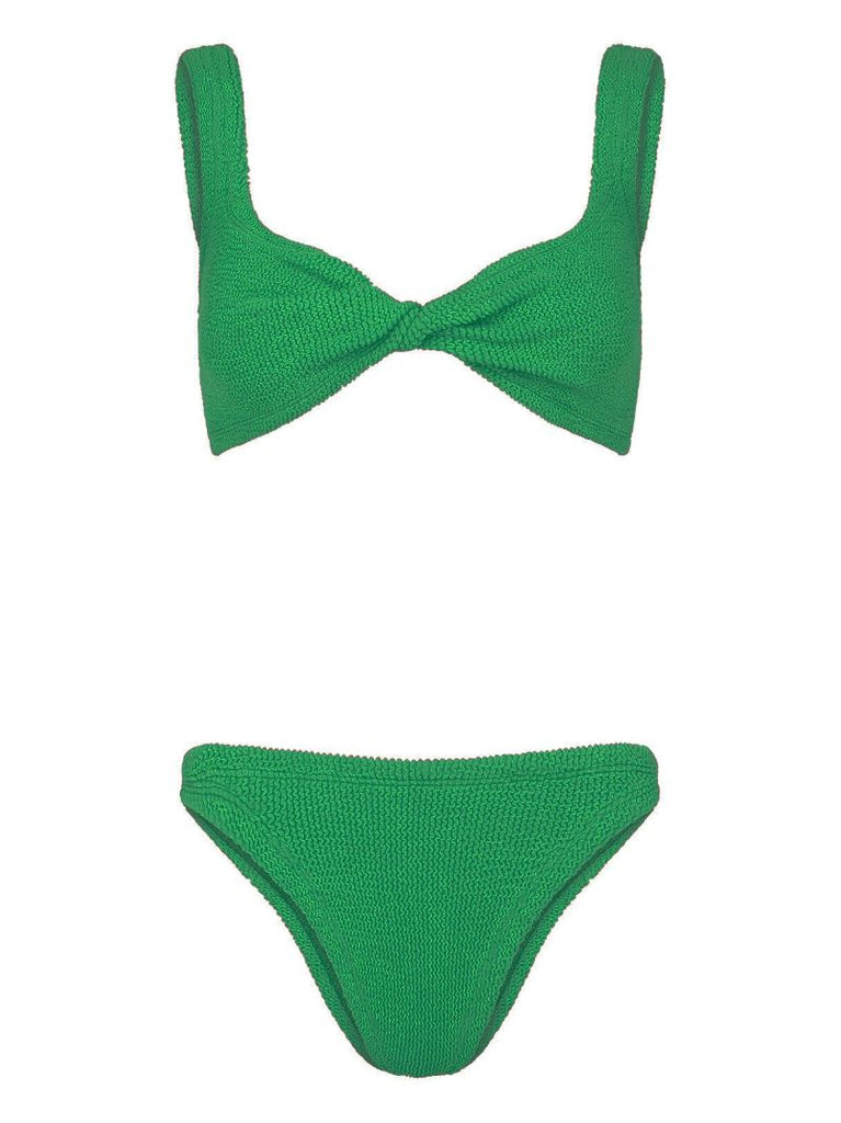 Green Juno Crinkled Bikini