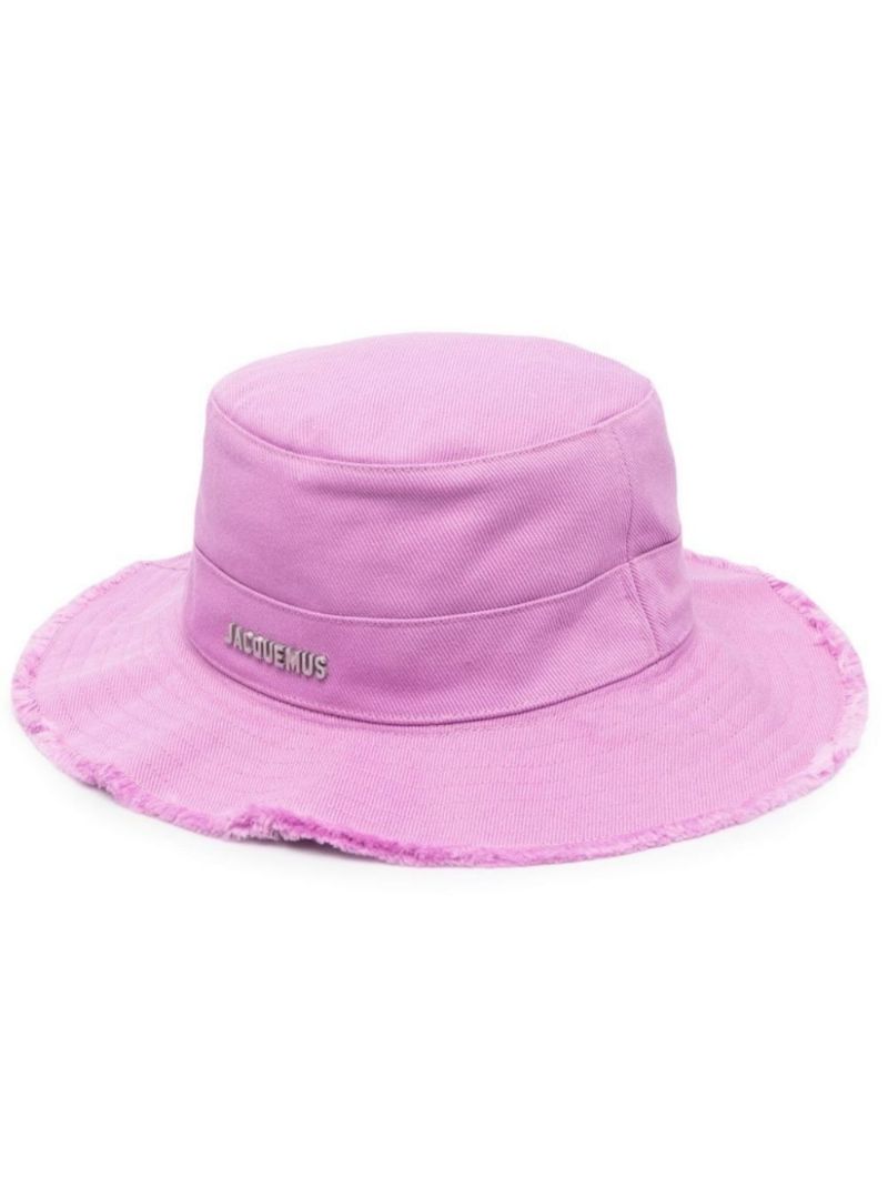 Pink Le Bob Artichaut Frayed Cotton Bucket