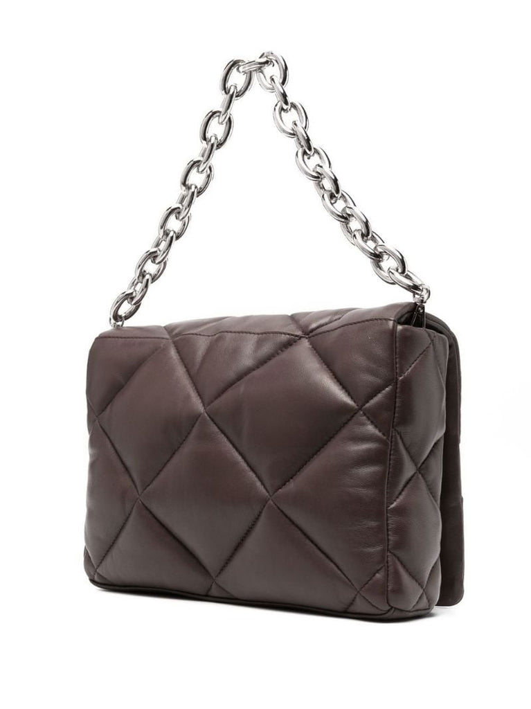 Brown Brynnie Quilted Leather Shoulder Bag