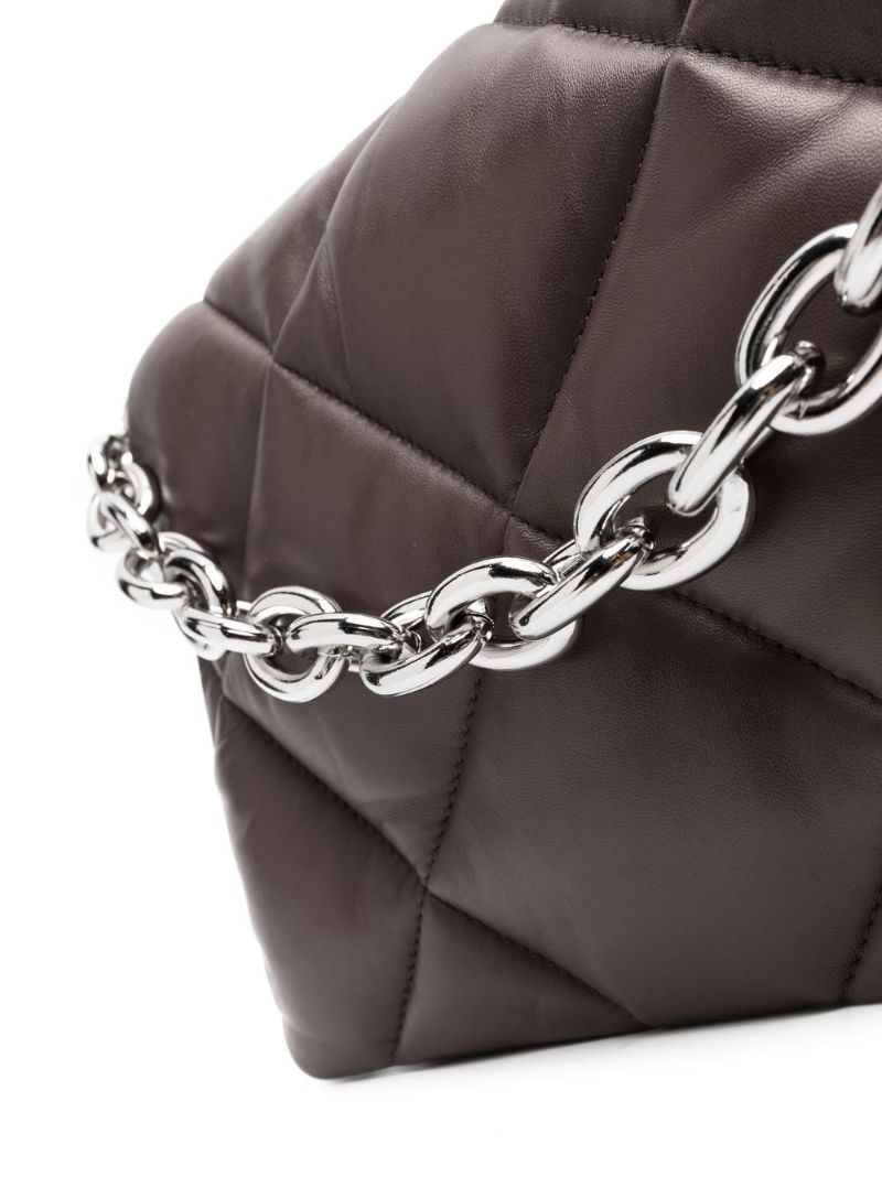 Brown Brynnie Quilted Leather Shoulder Bag