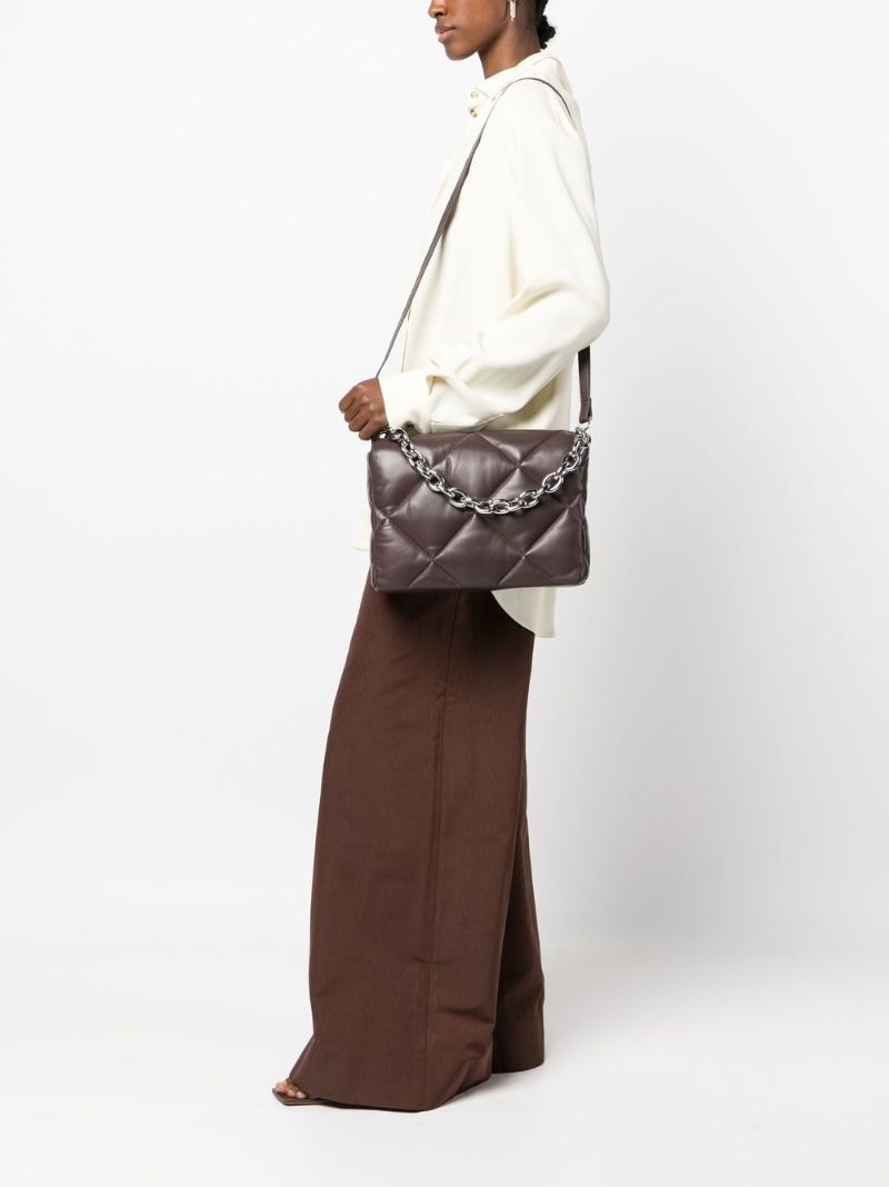Brown Brynnie Quilted Leather Shoulder Bag