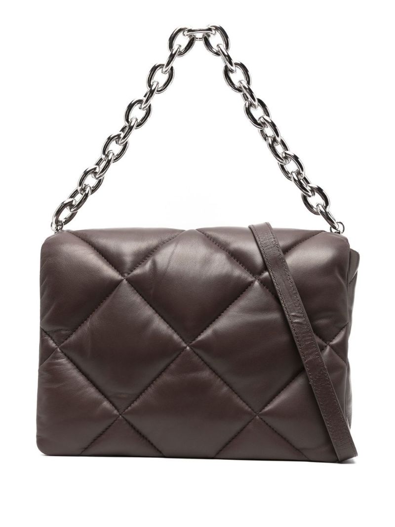 Brown Brynnie Quilted Leather Shoulder Bag