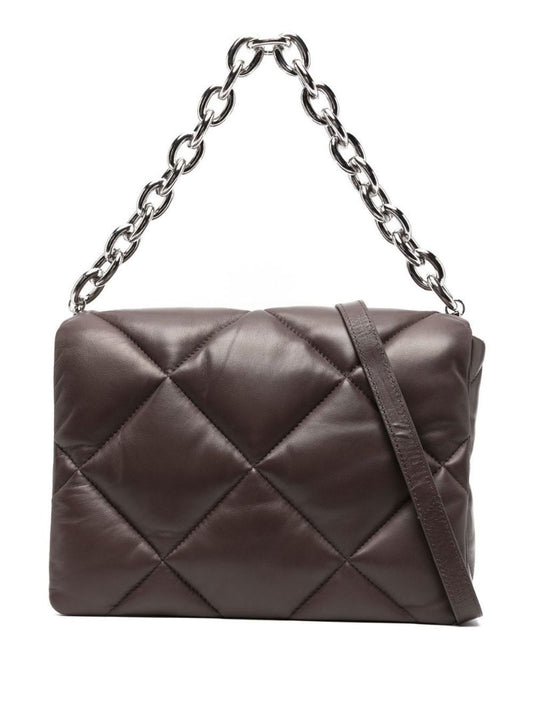 Brown Brynnie Quilted Leather Shoulder Bag