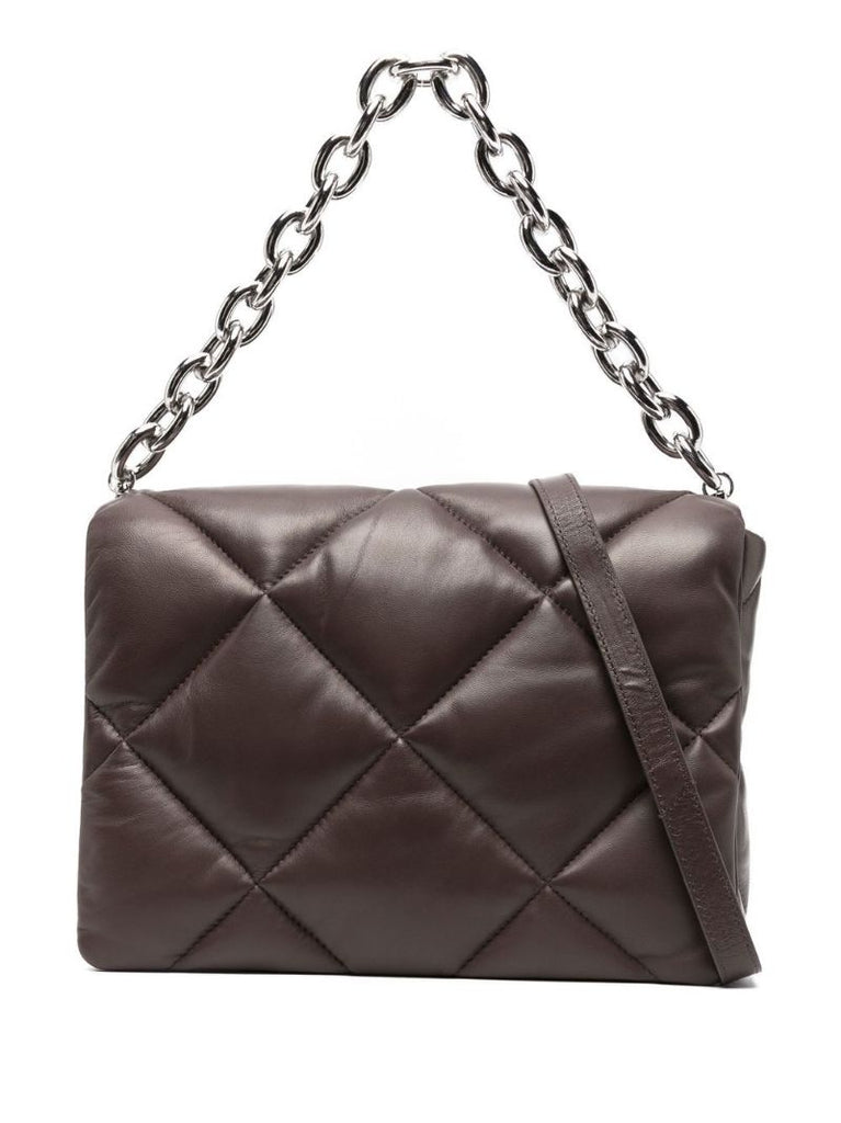 Brown Brynnie Quilted Leather Shoulder Bag