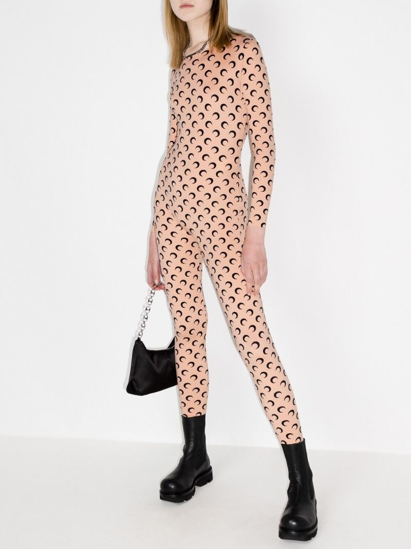 Crescent Moon Print Jumpsuit
