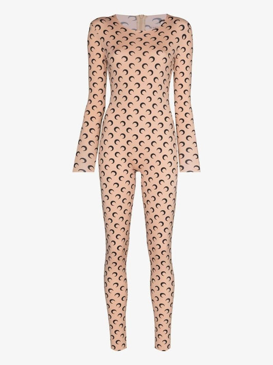 Crescent Moon Print Jumpsuit